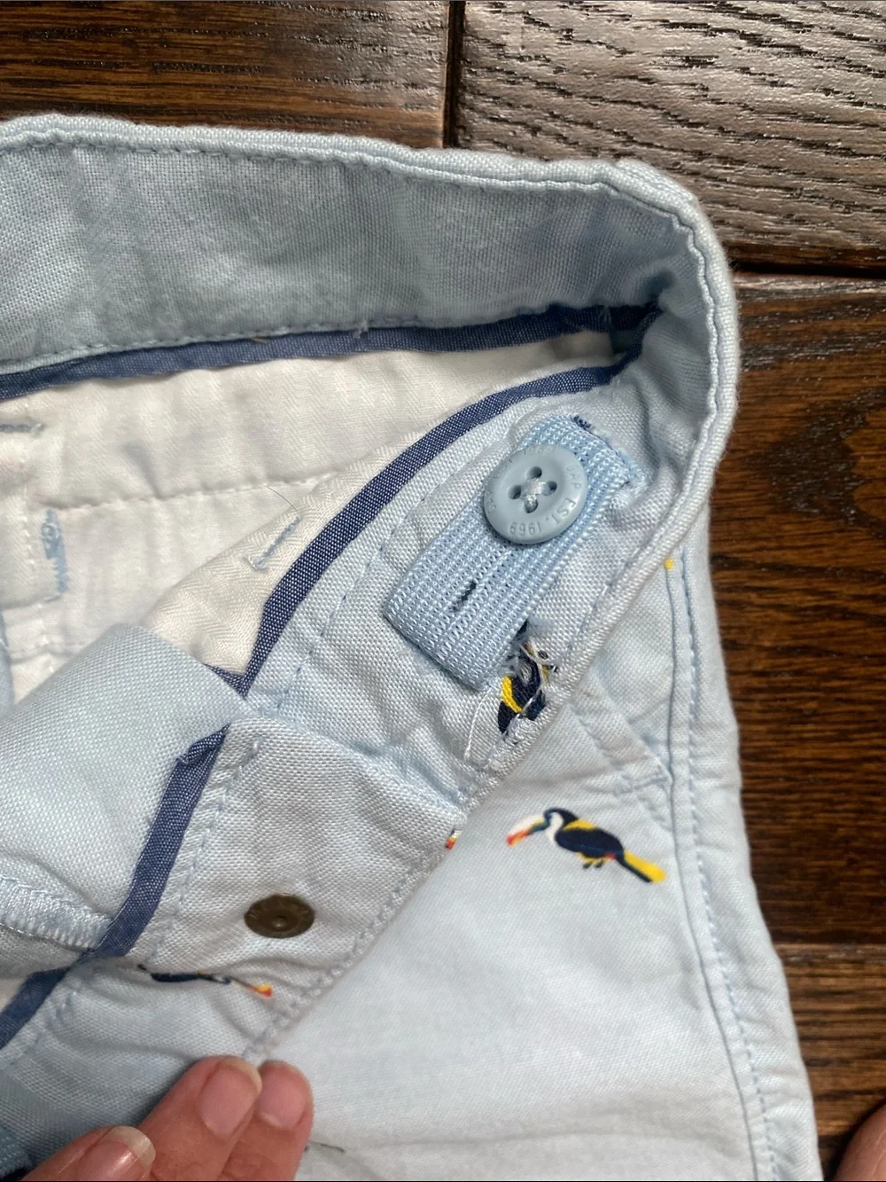 baby GAP Light Blue Toucan Shorts